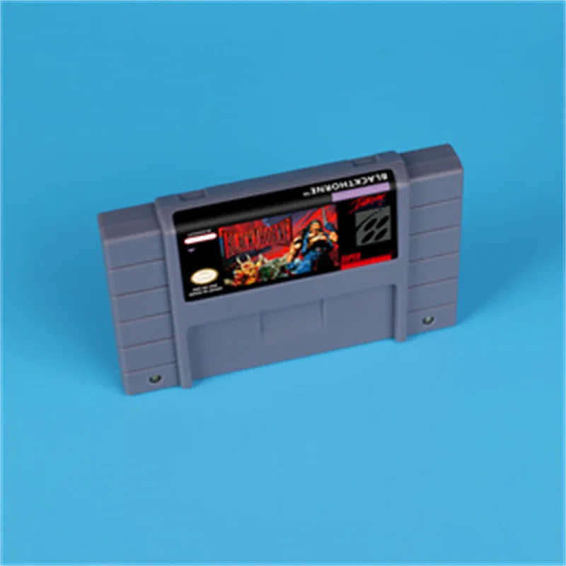 for Blackthorne 16bit game card for USA NTSC version SNES video game console
