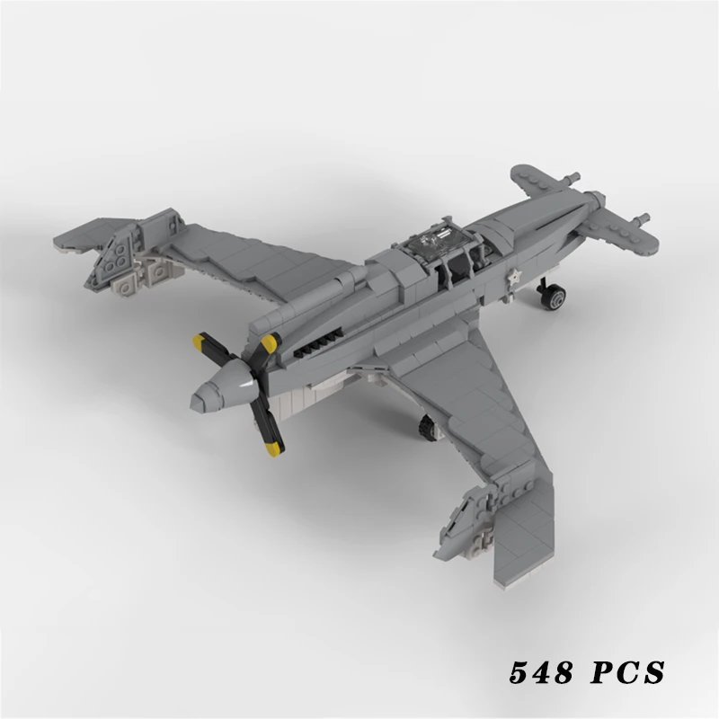 

WW2 Military Equipment XP-55 Ascender Fighter Aircrafts MOC Building Block Assemble Model Display Toys Child Christmas Gifts