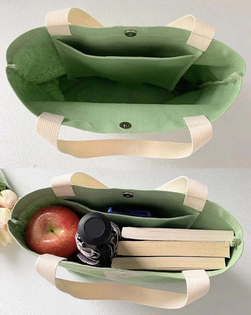 Canvas shopping tote bag daily tote bags for girls cotton shopping bag customize women handbags bags for women