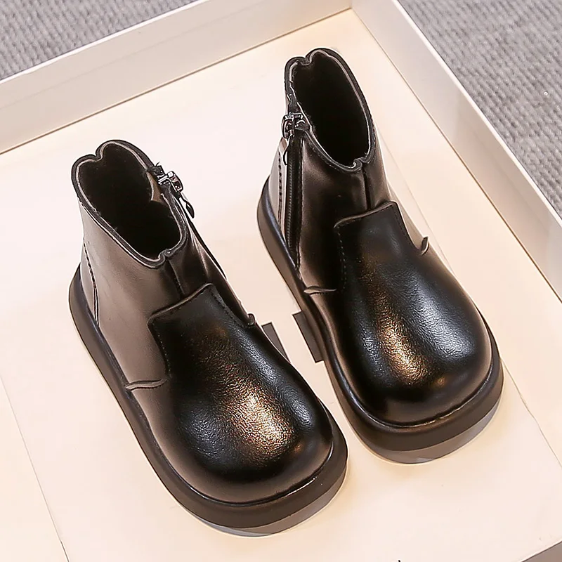 Kids Platform Ankle Boots Breathable Casual School Shoes