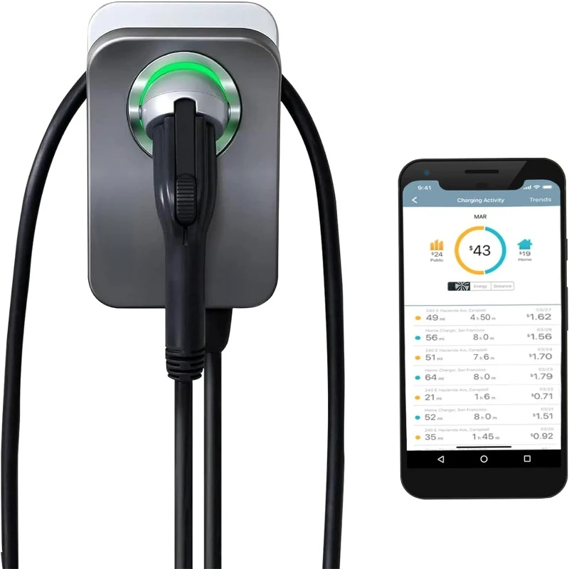 

Home Flex Level 2 EV Charger J1772, Hardwired EV Fast Charge Station, Electric Vehicle Charging Equipment Compatible