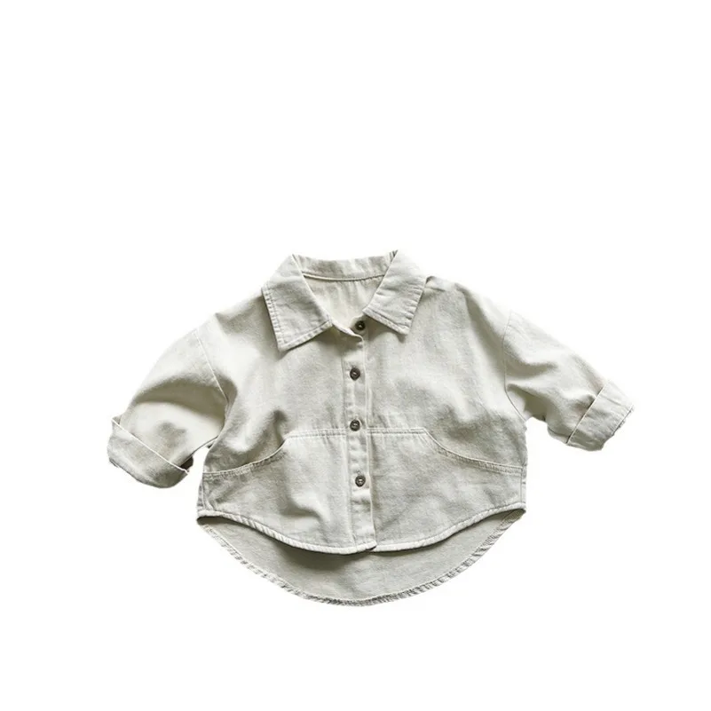 Korean Style Boys' Shirt New Spring Autumn Children's Forest Series All-Match Trendy Top Girls' Leisure Jacket Kids' Clothing