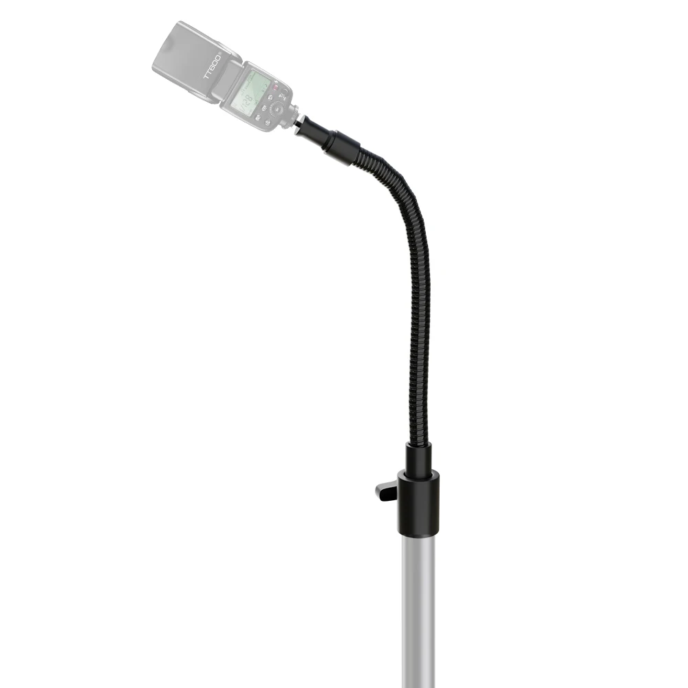 

280mm Lengthen Lamp Holder Hose Adapter Metal Hose Flash Bracket Cross Arm 1/4 Screw Photography Accessory Hose