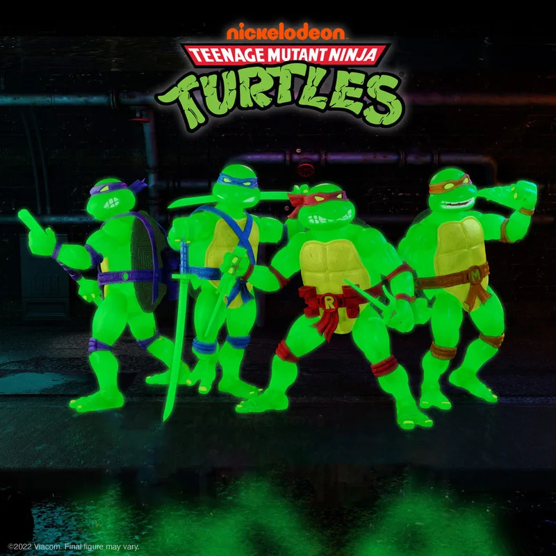 

Teenage Mutant Ninja Turtles Glow-in-the-dark Version 6-inch Movable Doll 4-person Set Action Figures Collection Decoration Gift