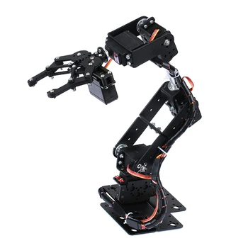 Kit braccio robotico Programmazione 6DOF Braccio robot Kit robot di programmazione fai-da-te Servo non incluso