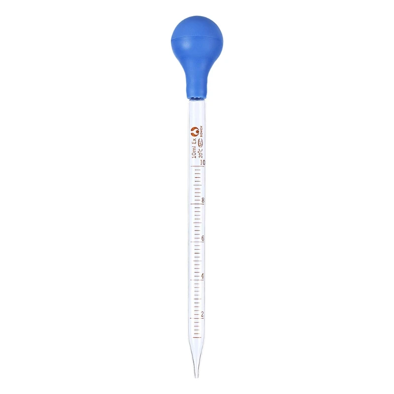 Glass Dropper Drip Pipette Liquid Pipettes Set Clear Scale Measuring Pipettes Cleaning Brush for Laboratory glass pipette liquid dispenser