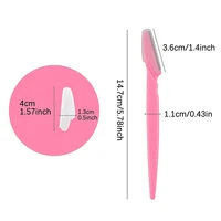 100/50/20PCS Eyebrow Trimmer Blade Face Razor 3 Colors Face Blade Shavers Hair Remover Shaver Safety Razor Microblading Tool 2
