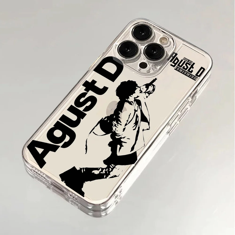 S-SUGA A-Agust D Clear Soft Phone Case Cover