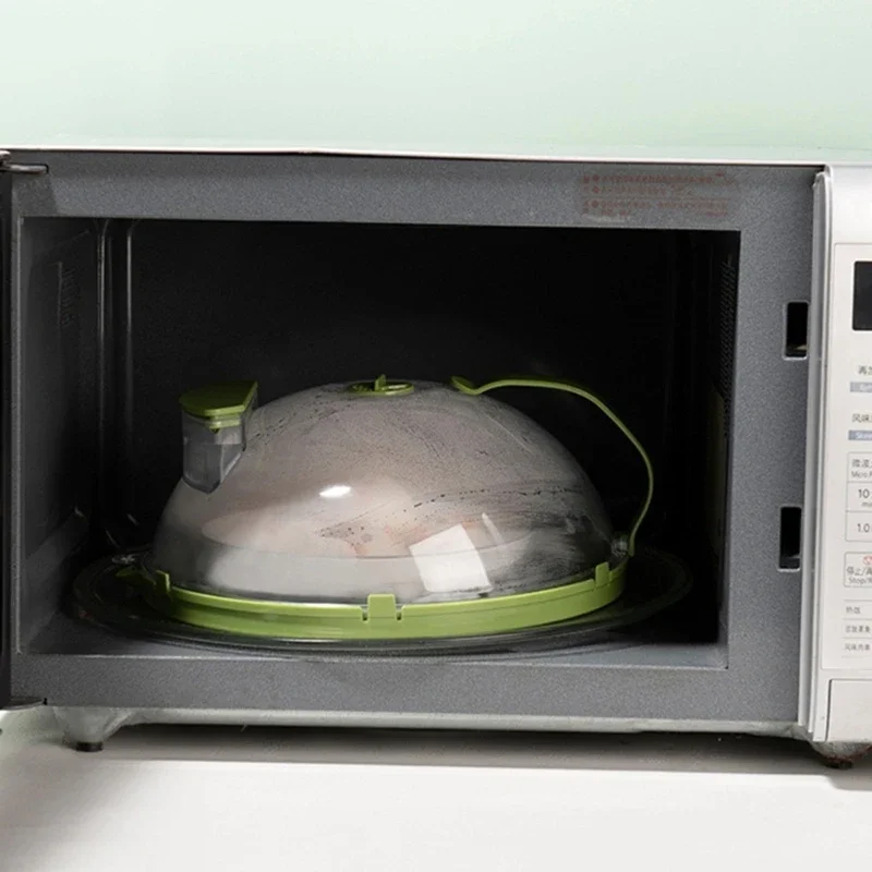 Microwave Cover Guard Lid With Water Storage Box Microwave Oven Plate Food Cover Anti-Splatter Lid Dishwasher Safe