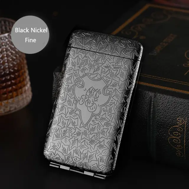 Case Unique Gift For Weed For 16pcs 84mm Cigarettes Cigarette Box Metal Cigarette  Case Cigarette Holder Vintage - AliExpress