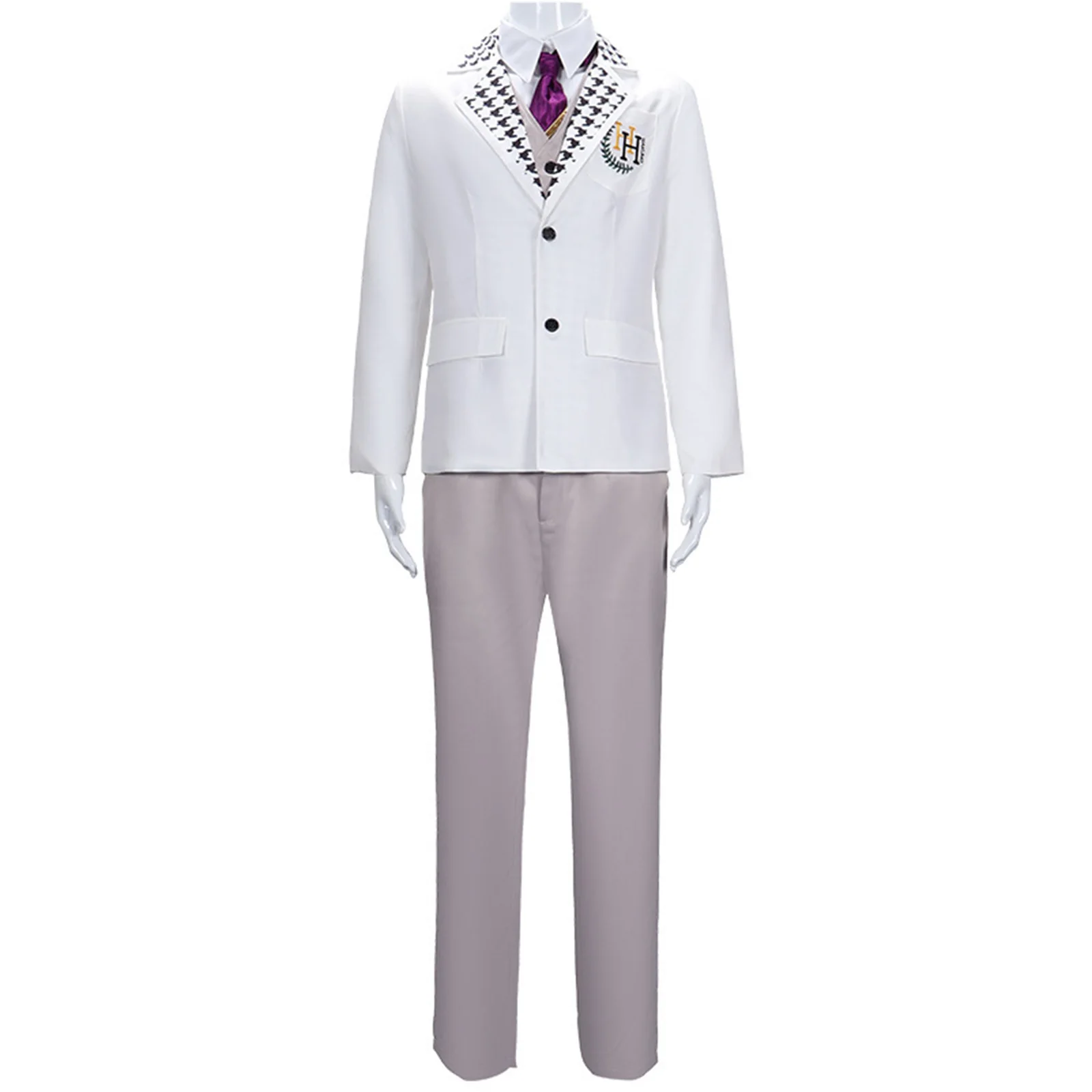 

Anime Blue Lock Cosplay Costume Episode Nagi Reo Mikage DK Men Uniform Embroidery Suit Jacket Pants Vest Purple Tie Halloween