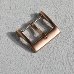 Luxury Leather Strap Buckle with Stainless Steel Clasp in Multiple Finishes - 20mm (Rose gold buckle)