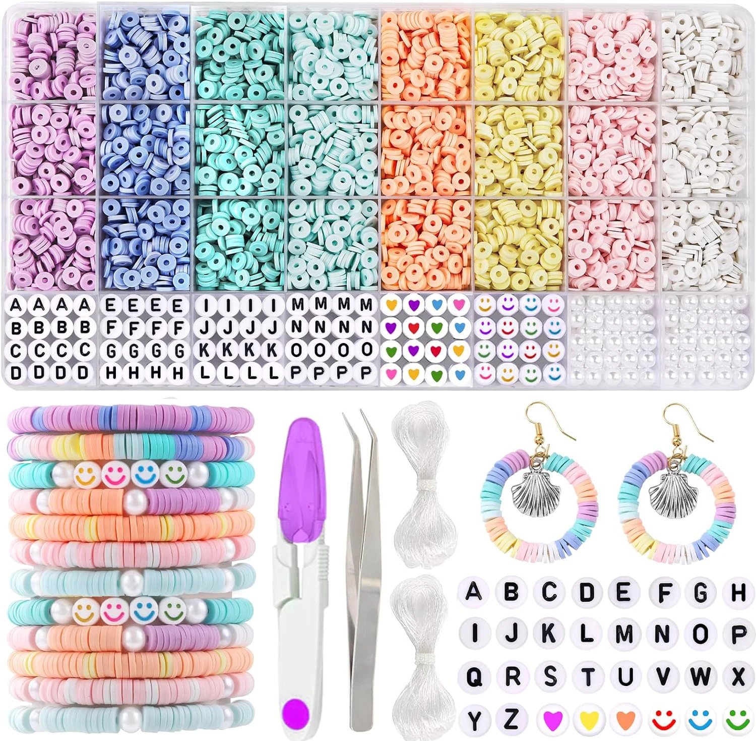 Macaron Polymer Clay Beads Set 1