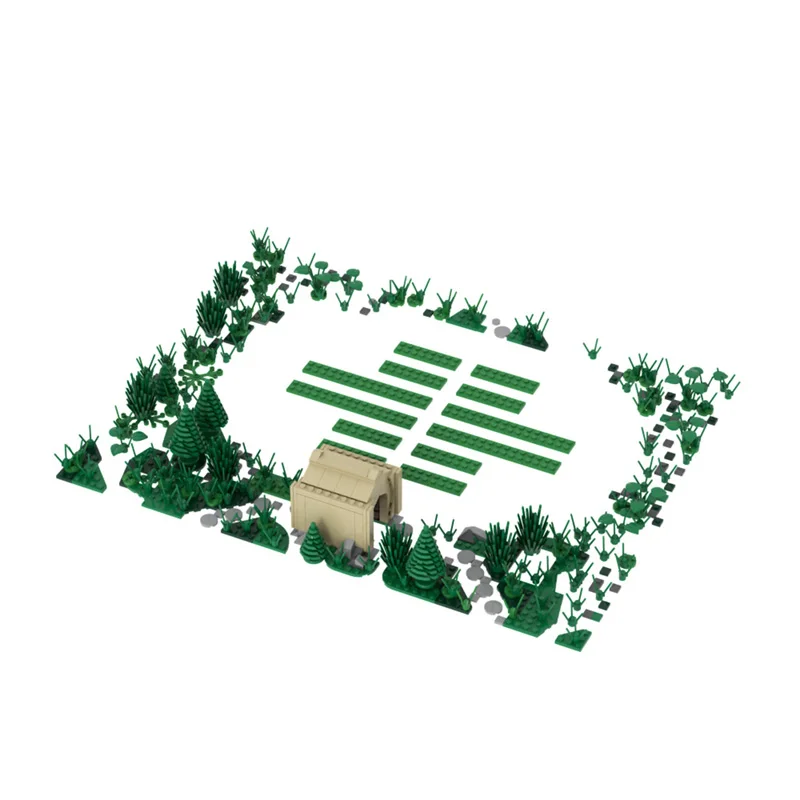 MOC Magic School Building block Broom Game Ball Stadium Scene Architecture blocks Collecting Brick Toys |