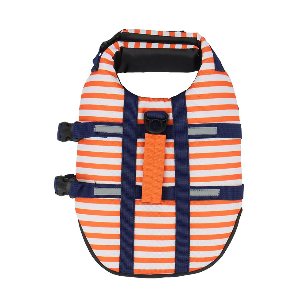 DogMEGA Stripe Dog Life Jacket 5 Size 3 Colors