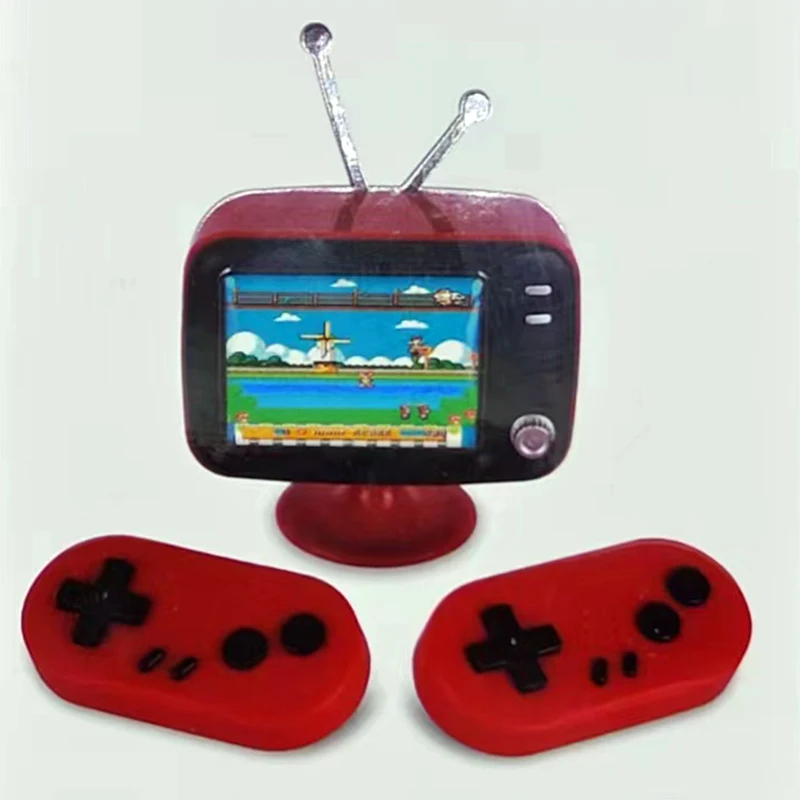 

Mini nostalgic TV design for two player game console
