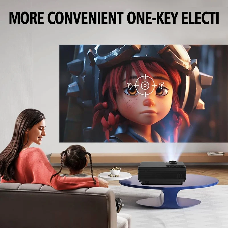 Mini LED Intelligent Projector 4K 1980*1080P BT 5.0 HDMI USB Audio Home Media Player Beamer Outdoor Travel HD Portable Projector