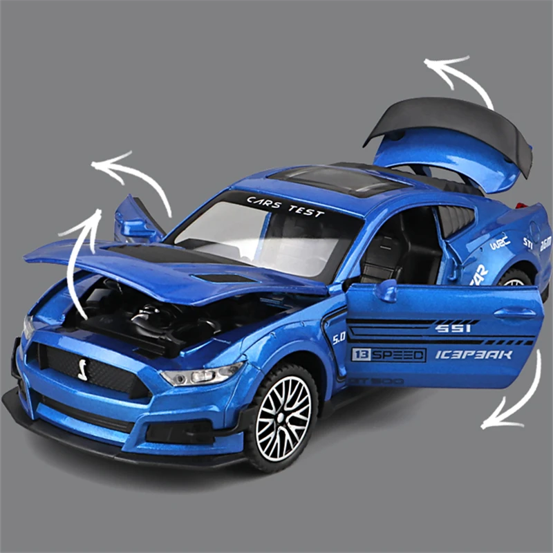 フォードマスタングシェルビーgt500金属合金スポーツカー
