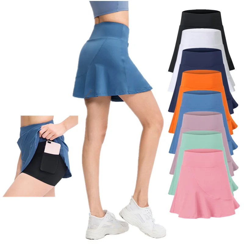 Tennisjurk voor dames voor training met ingebouwde short en beha, atletische golfkleding voor lichaamsbeweging, Zwart, XS