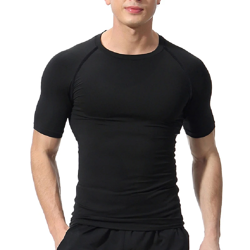 Description Picture 2 of itemMen's Slimming Shaper Posture Vest Men's Compression T-Shirt Body Building Fat Burn Chest Tummy Shirt Slim Dry Quick Under Shirt