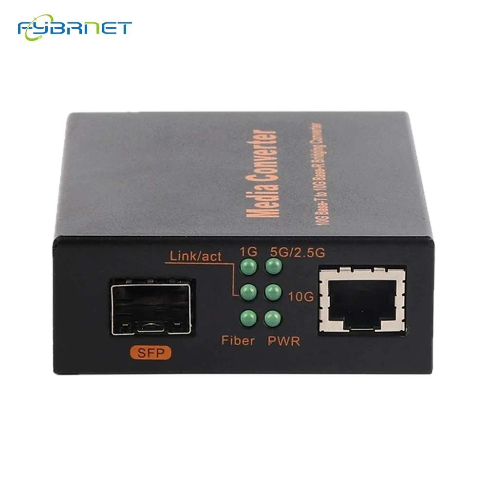 1.25G/10G Fiber Optical Media Converter SFP slot Transceiver Ethernet  fast fiber conversor SFP+ Slot Without Power adapter