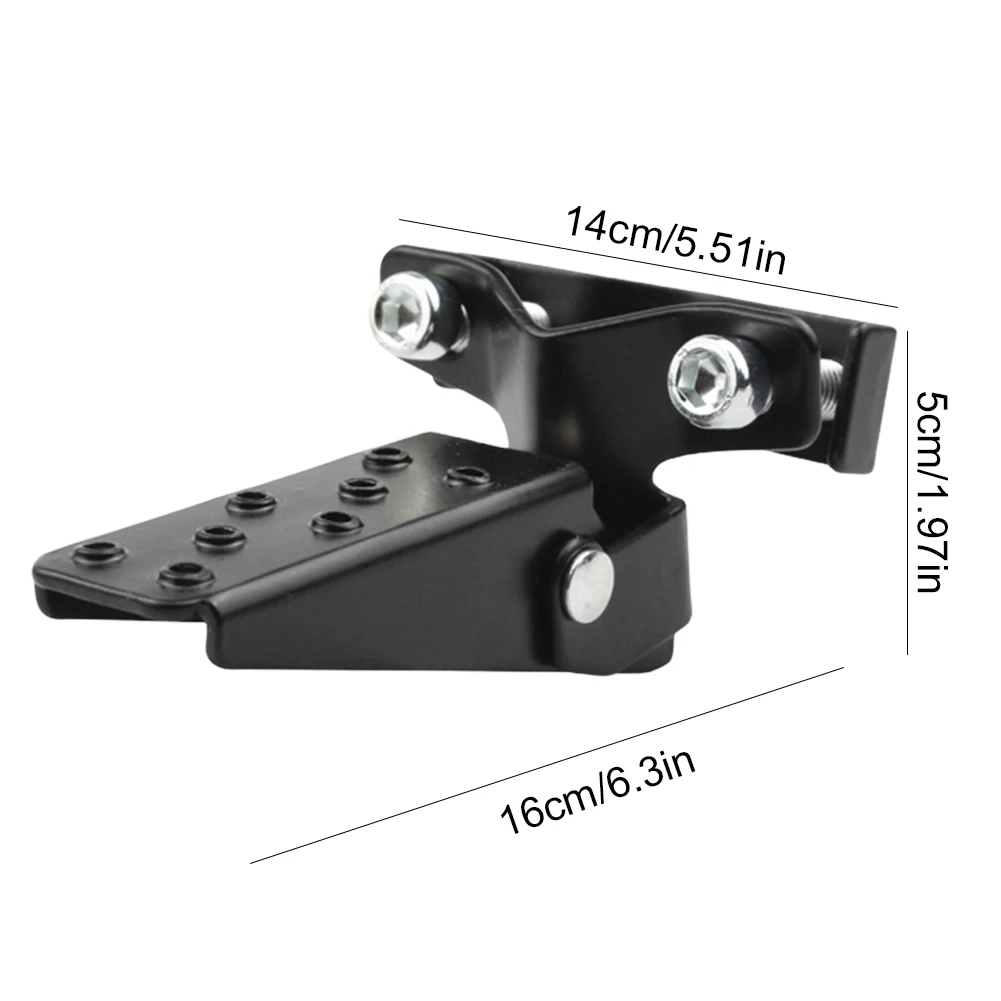 1/2Pair Black Motorcycle Passenger Foot Peg Folding MTB BMX Bike Pedal Footrest Footpeg Parts Motorbike Modified Parts