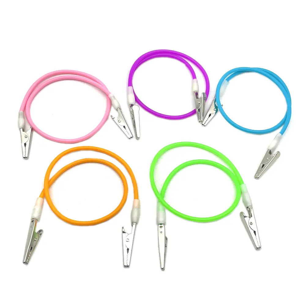 DentalColourfulBibClipsNapkinHolderswithSiliconeCordandSpring