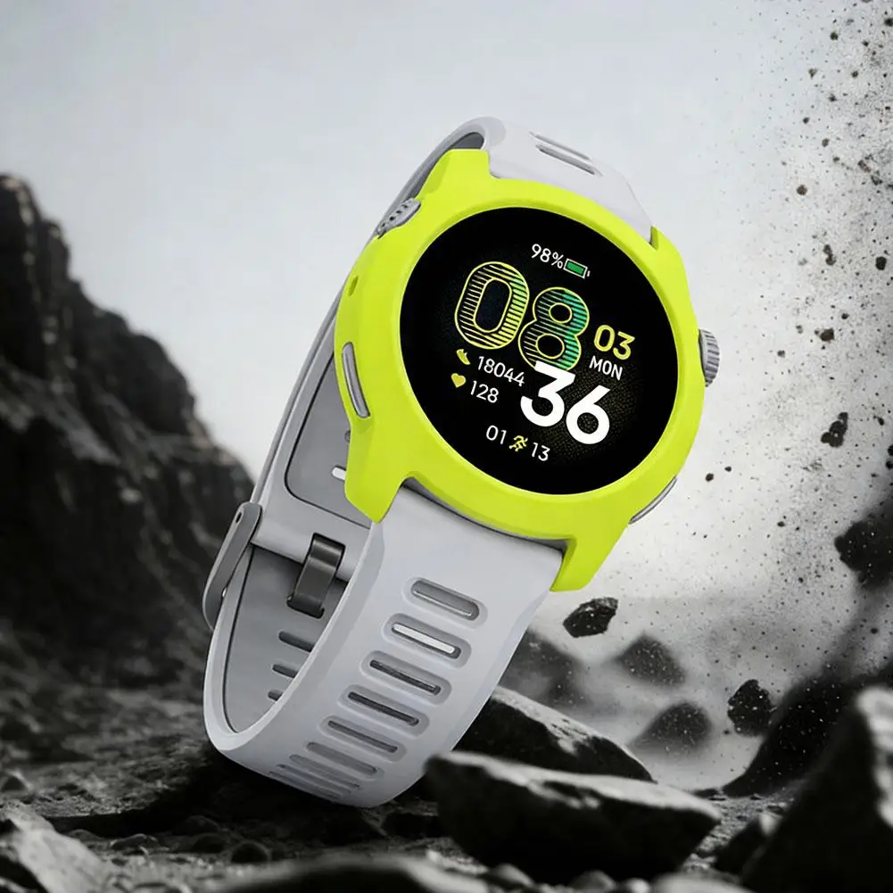 High-Quality Silicone Protective Case & Screen Protector for Sports Watches - Durable Cover Accessory