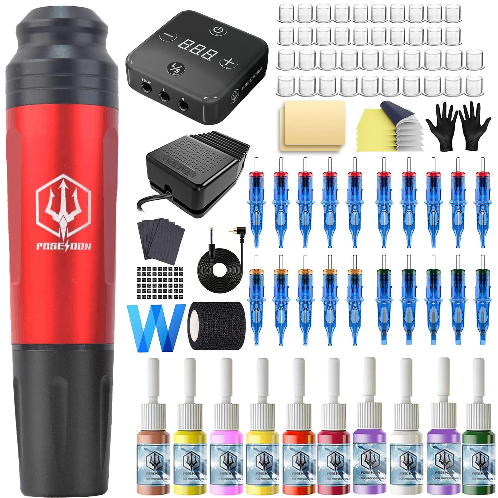 Poseidon High Power Tattoo Pen Kit for Makeup