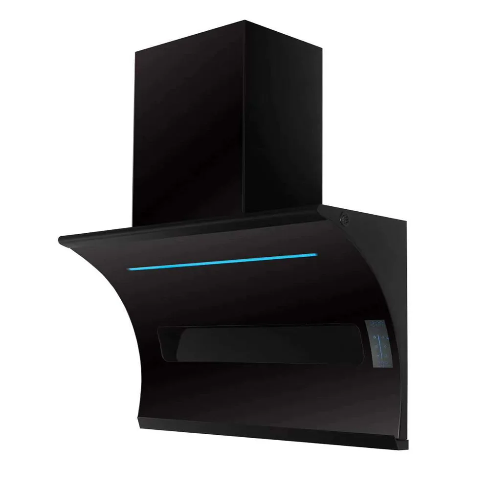 Home side suction 7-character smart range hood hot cleaning somatosensory range hood Xiaozhi boot large suction smoke