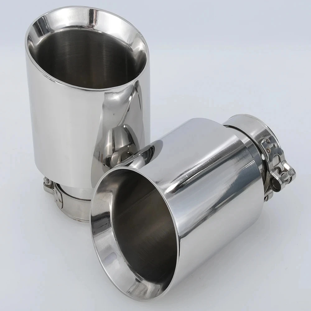Exhaust Tip Stainless Steel System Tail Pipe Decoration Car Universal Muffler Nozzles 1 Piece