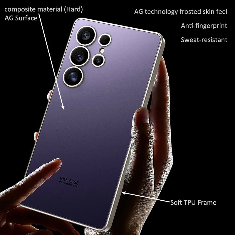 Titanium Gray AG Phone Protector Shell Case