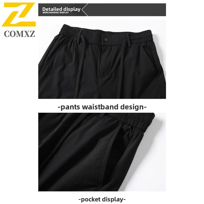 EiAO Men's All Seasons Quick-Dry Hiking Pants Waterproof Windproof Breathable Plus Size Outdoor Workwear Camping Mountaineering