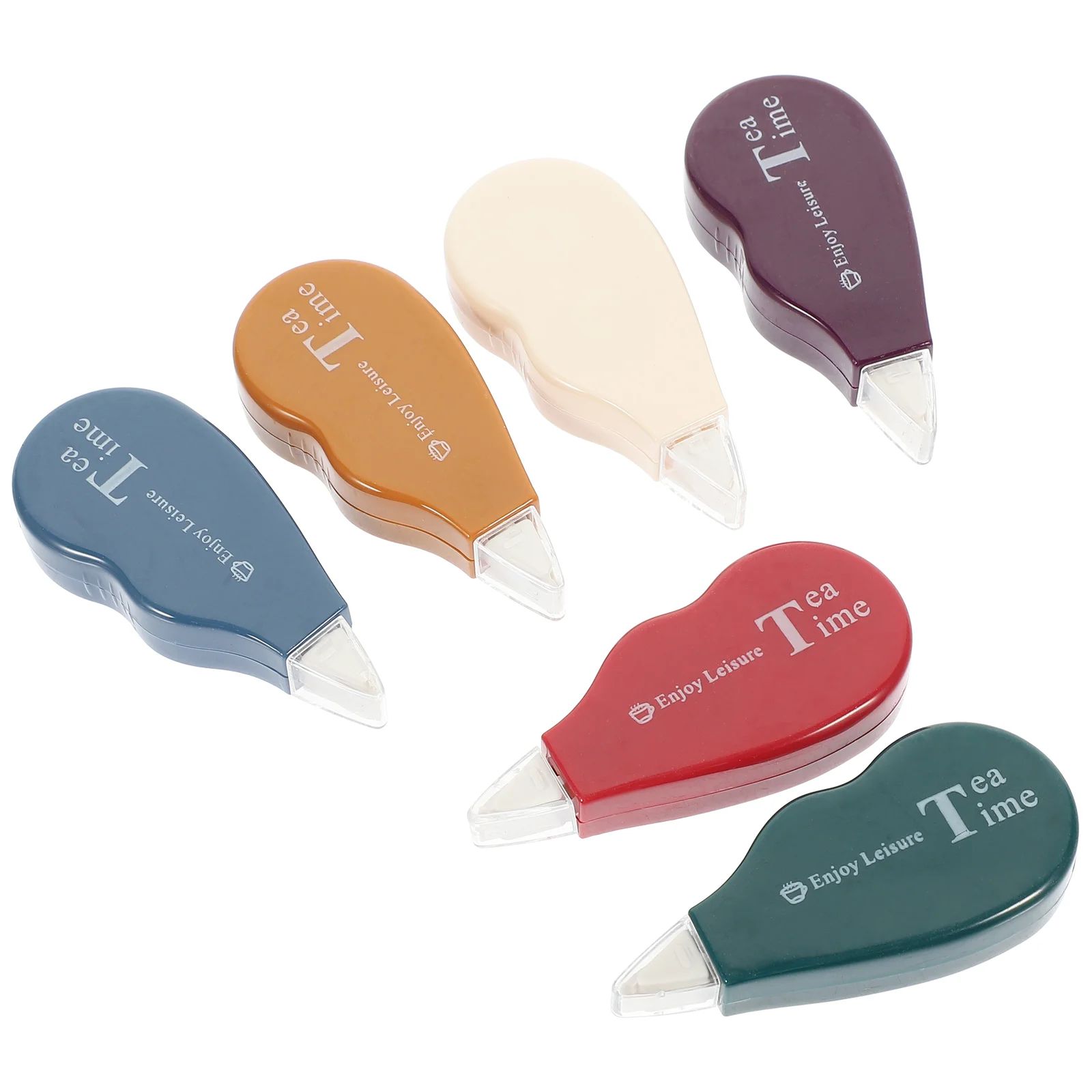 

6 Pcs Eraser Mini Correction Tape White Out Studying Plastic Portable Cute Stationary