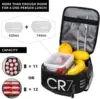 Soccer Lunch Box,Cute Boys Lunch Bag for Soccer Lovers, Reusable Thermal Lunch Box for Women Men Adults School Picnic Work 3