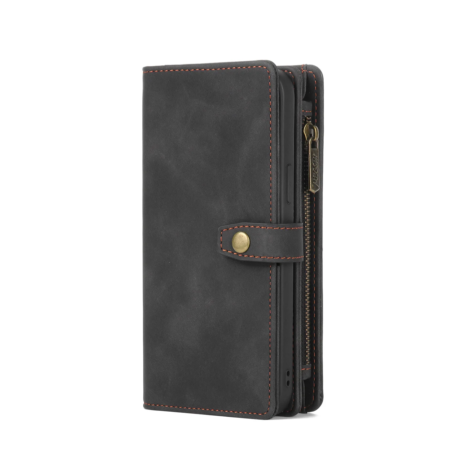 Zipper Flip Cover Business Wallet Luxury Magnetic Leather Phone Cases For Iphone 15 14 Plus 13 12 11 Pro Xs Max Wallet Case Bags