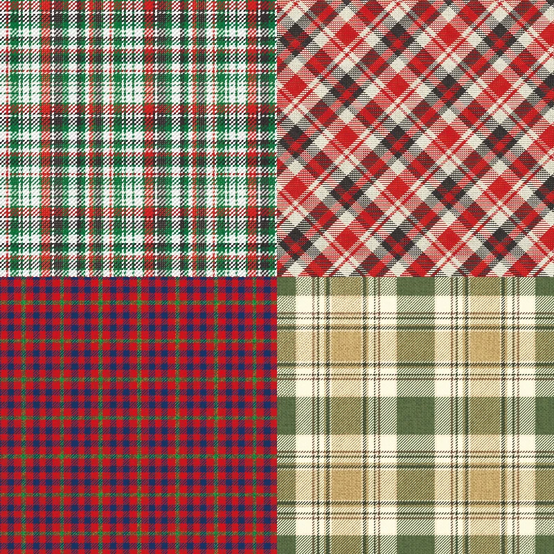 Panalisacraft 24 sheets 6"X6" Christmas Plaid Scrapbook paper Scrapbooking patterned paper pack handmade craft Background scrapbook paper scrapbooking material scrapbook materials scrapbooking paper