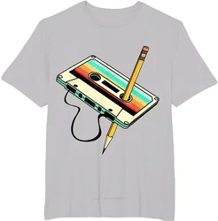 Retro 80s Cassette Tape Music T - Shirt for Men - Vintage Throwback Summer Tee (Gary)