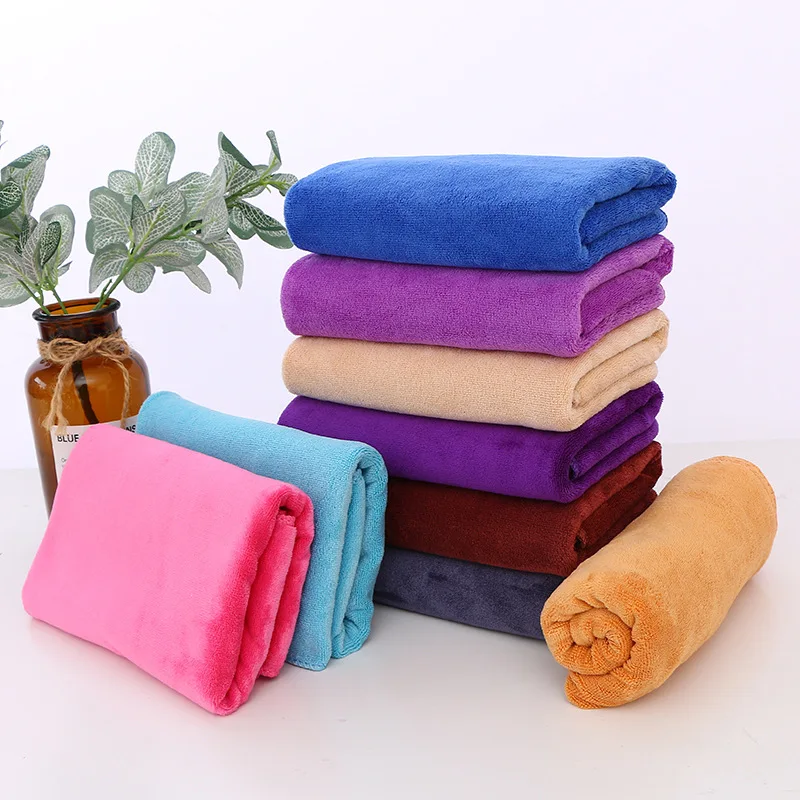 10PCS 35x75cm Custom LOGO Towel Free Laser Embossing Lettering Microfiber Beauty Salon BarberShop Gift Private Customization ZYF hair towel