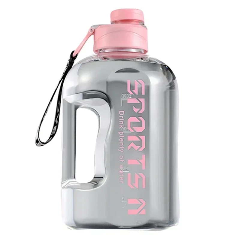 1.7L/2.7L Portable Large Capacity Water Bottle Sports Water Bottle Gym thumbnail 2
