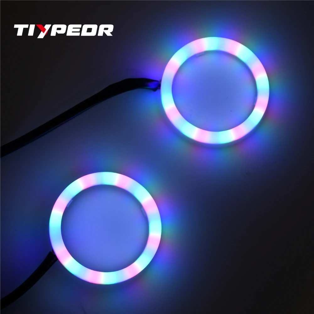 รูปสินค้า ไฟวงแหวน LED ปรับสีได้ สำหรับโลโก้รถยนต์