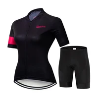 Vendull Bike Team Women's Outfit Suit Mtb Cycling Jersey Clothing 19D Gel Pad Set Summer Mountain Bicycle Wear Women's Clothing 1