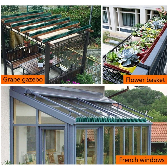 45 Cm -Es Madár Tüske -Tüskés Műanyag Taszító Elrettentő Lopásgátló Kerítés Kert Fali Tüskék Ellenőrző Kerti Kellékek - Image 3