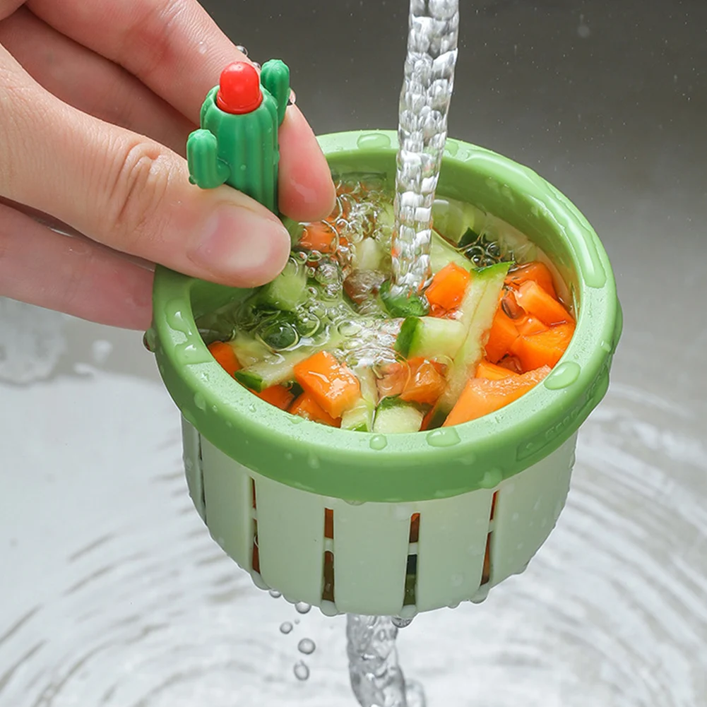 Sink Strainer Kitchen Sink Strainer 1-4pcs Cactus Sink Strainer Kitchen Drain Hair Catcher Food Strainer Basket Accessories