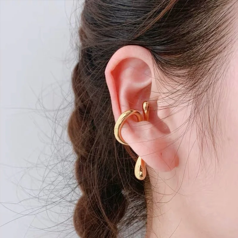 One Pair Irregular Non-pierced Earrings For Women Fashion Jewelry Trendy Punk Ear Clip Cuff Accessories Gifts ear clip earrings clip earrings ear clip ear accessories