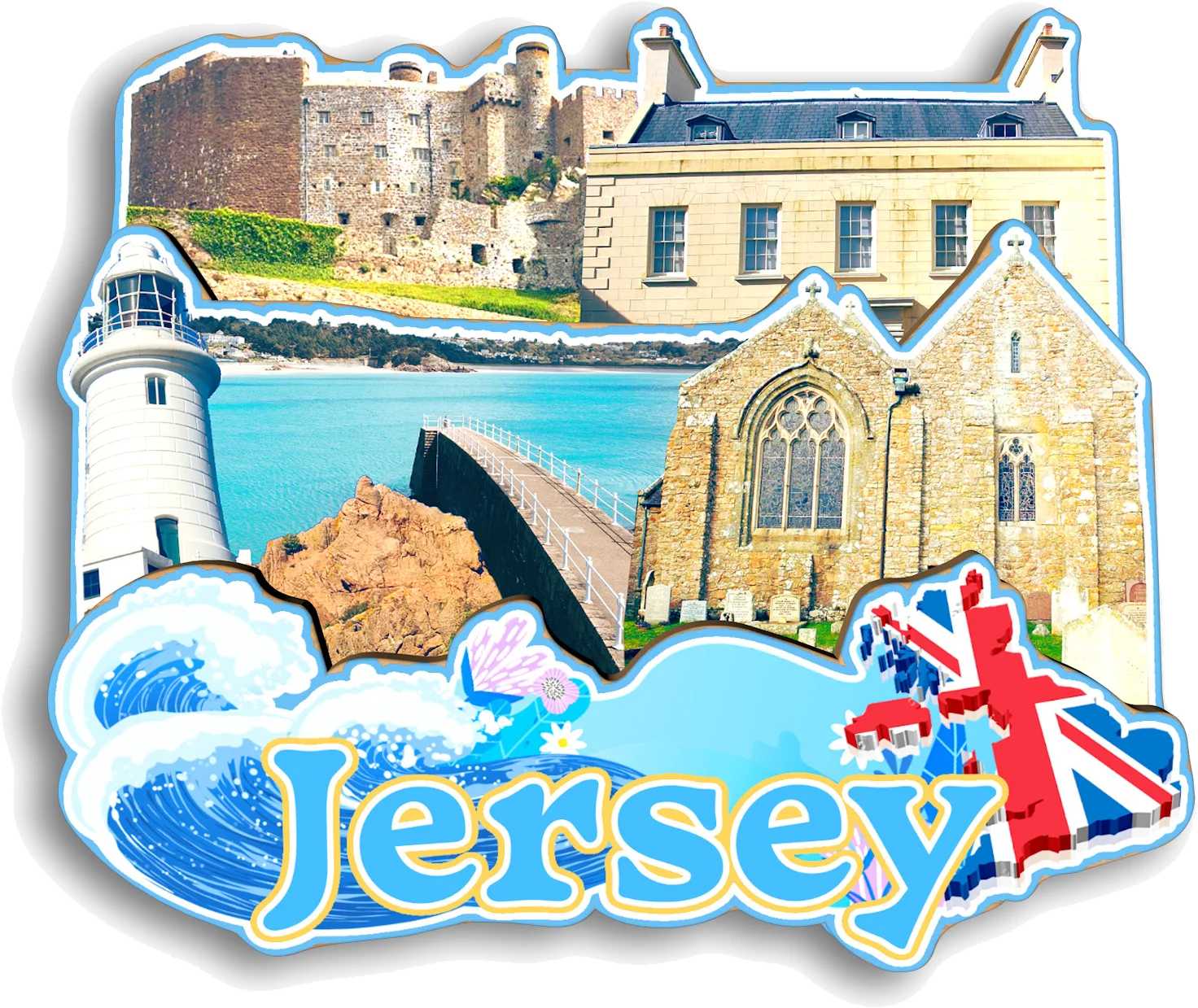 Belfast Cambridge Oxford lnverness Windermere Brighton Jersey Bristol Leeds UK Fridge Magnet Travel Souvenir Gift