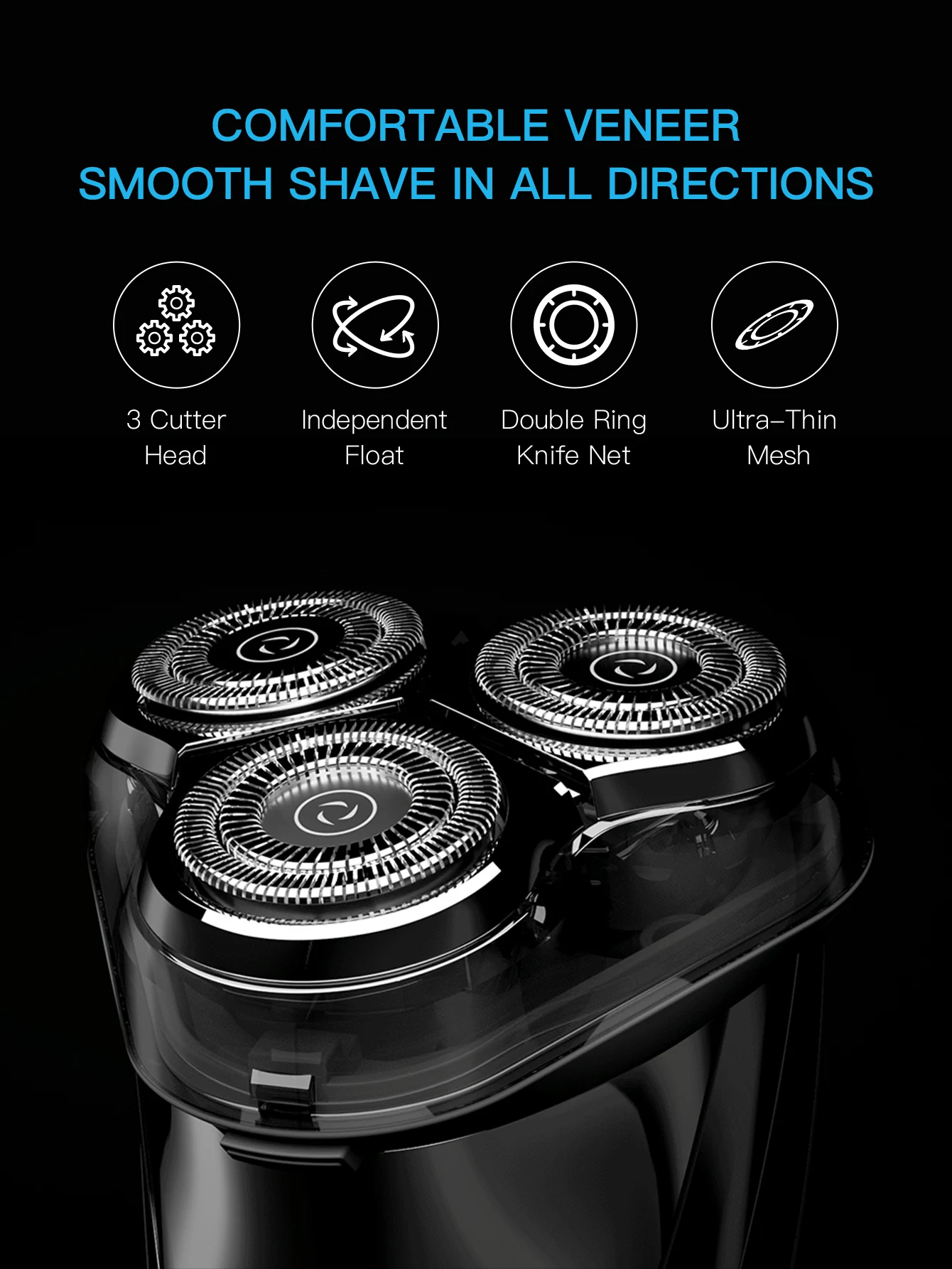 Enchen Electric Shaver 3d Waterproof Razor For Wet And Dry Shave_voghion.com
