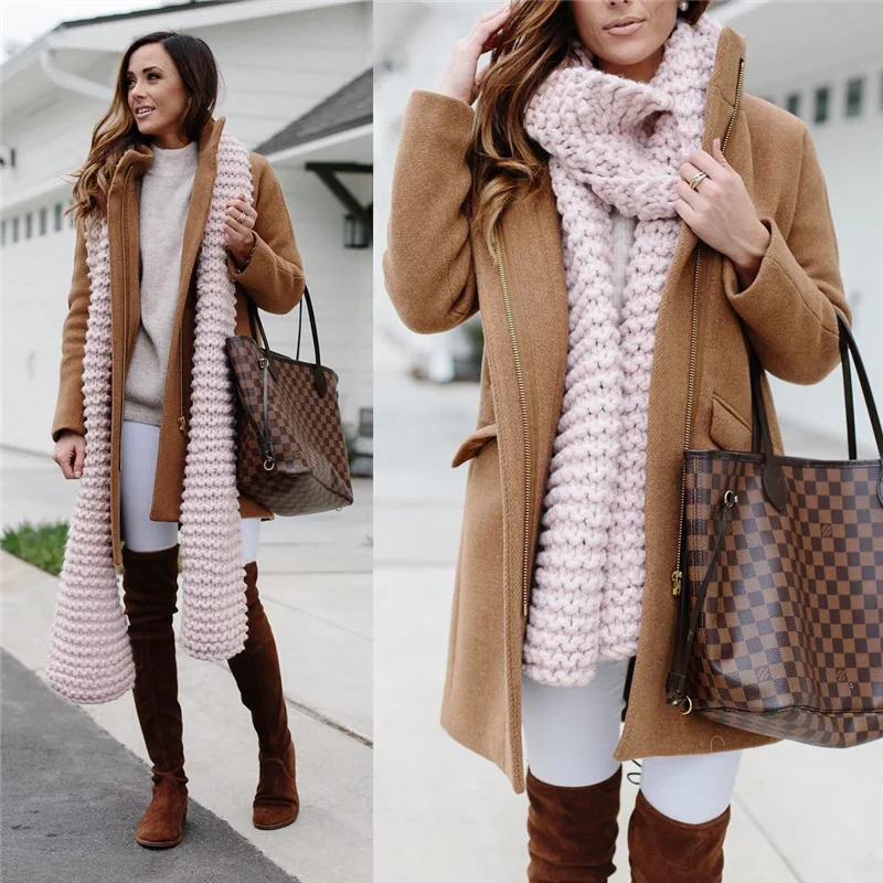 

2023 Autumn/Winter Fashion Casual Zipper Women's Top Woolen Coat