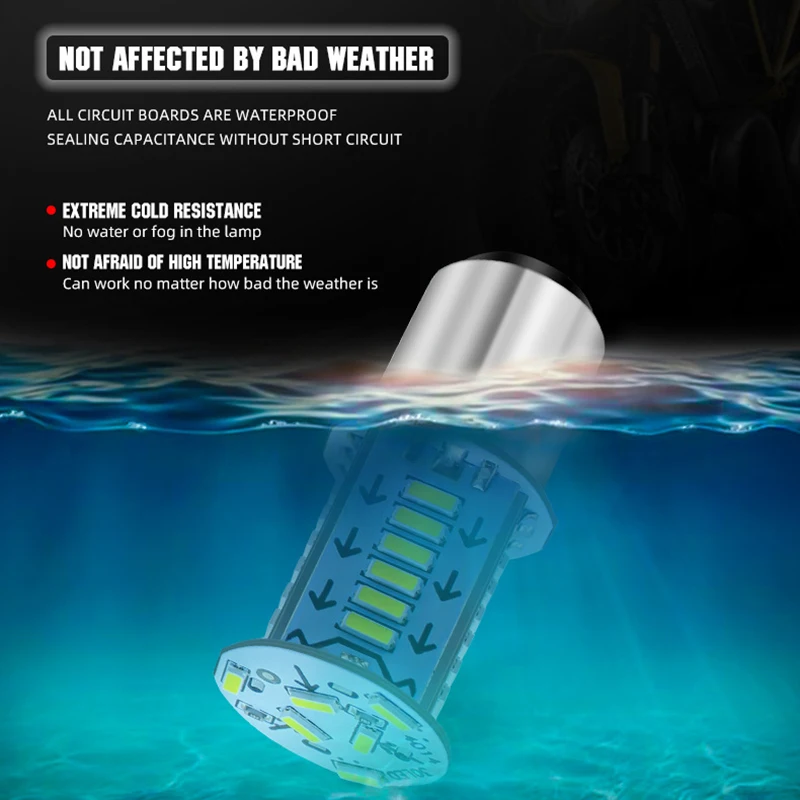Motorcycle LED Bulbs Strobe Brake Light Car Tail Parking Reverse Lights Auto Brake Lamps Motorcycle Tail Light 1/2Pcs