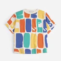 T-shirt d'été 2026 pour enfants, imprimé dessin animé, hauts pour filles et garçons, tee-shirt en coton à manches courtes, vêtements basiques pour bébés 4